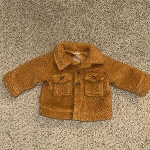 Cat &Jack Cozy Brown Sherpa Kids Jacket size 3-6 months